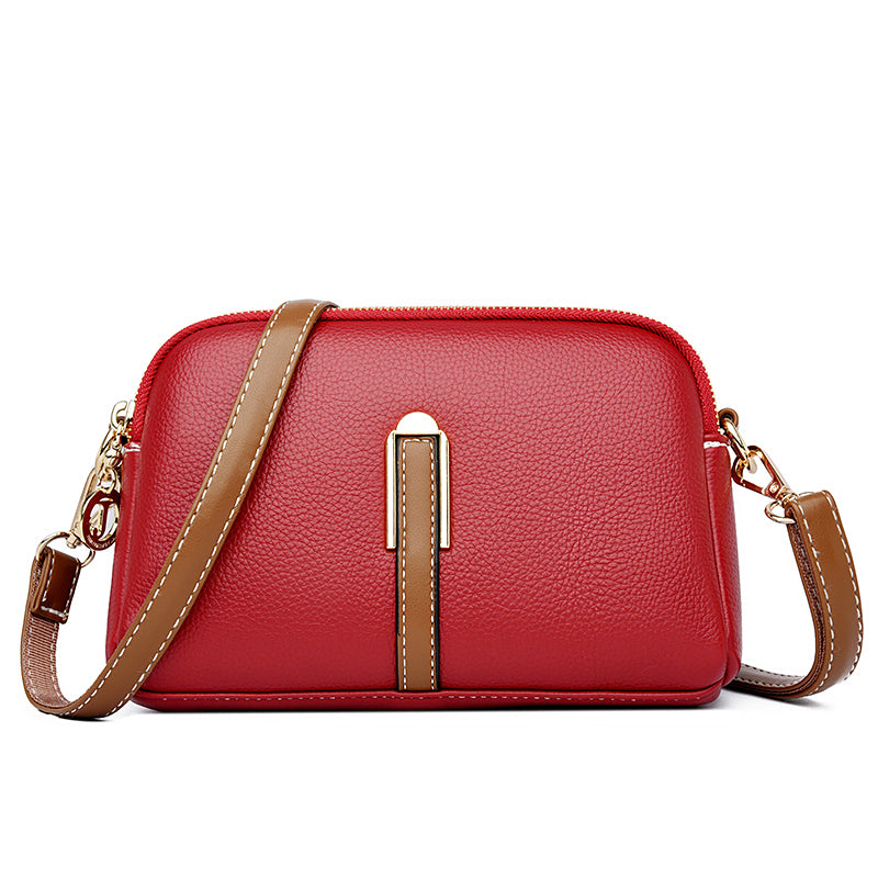 Bolsa Feminina Class Couro Legítimo - Vermelho - Vizzio Bags
