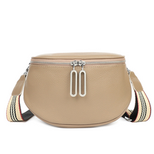 Bolsa Feminina de Couro Legítimo Olga - Bege - Vizzio Bags