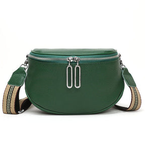 Bolsa Feminina de Couro Legítimo Olga - Verde - Vizzio Bags