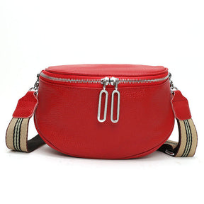 Bolsa Feminina de Couro Legítimo Olga - Vermelho - Vizzio