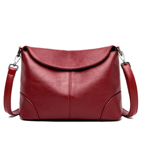 Bolsa Feminina de Couro Rússia - Vermelho - Vizzio Bags