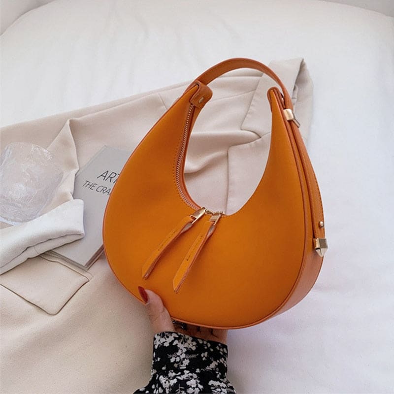 Bolsa Feminina Hobo Anna - Laranja - Vizzio Bags