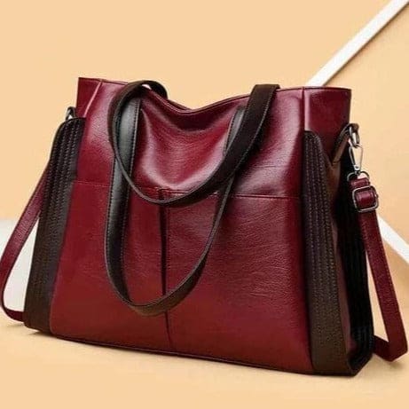 Bolsa Feminina Sofia Couro - Vermelha - Vizzio Bags